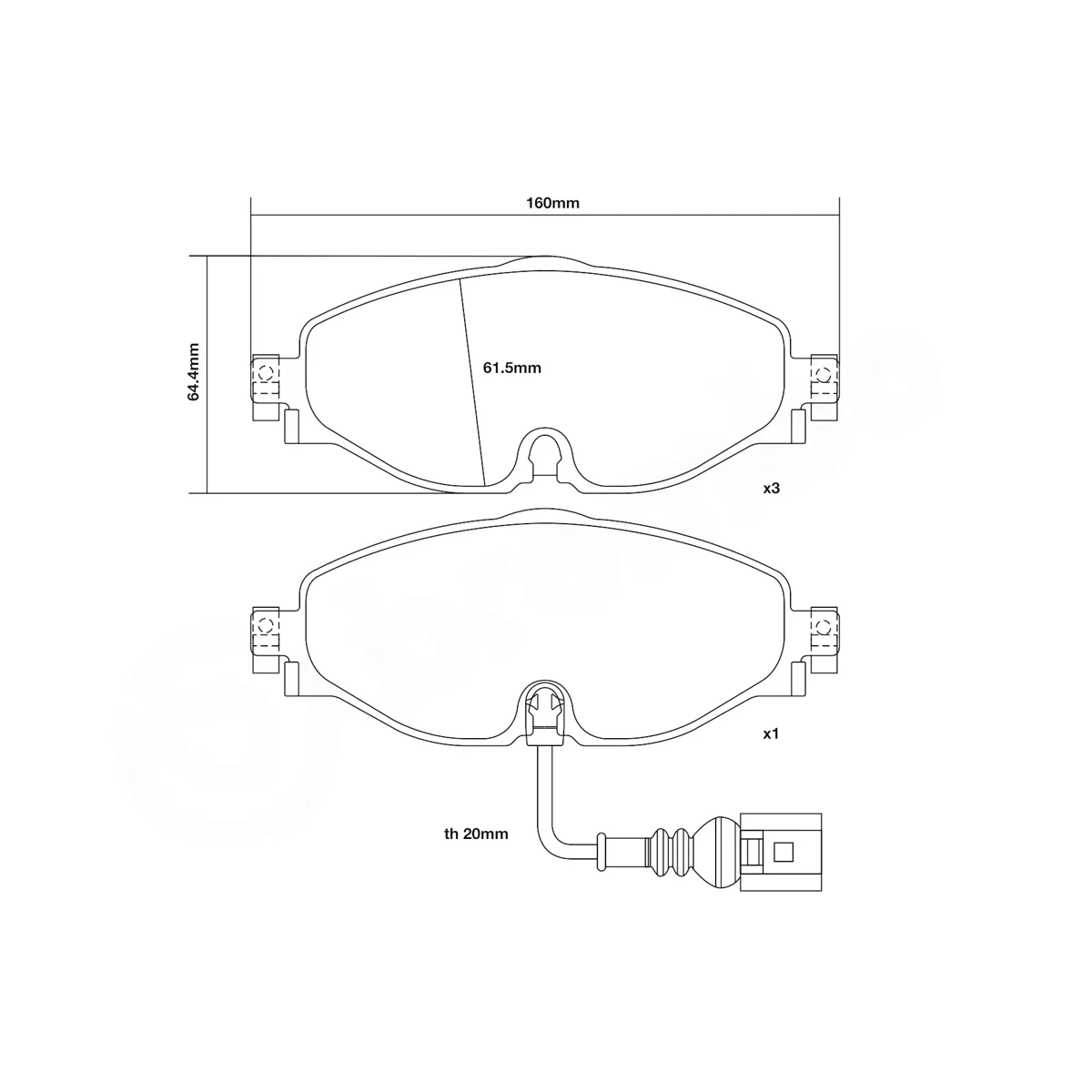 Brembo Sport Brake Pads 07.B314.93 (Front)