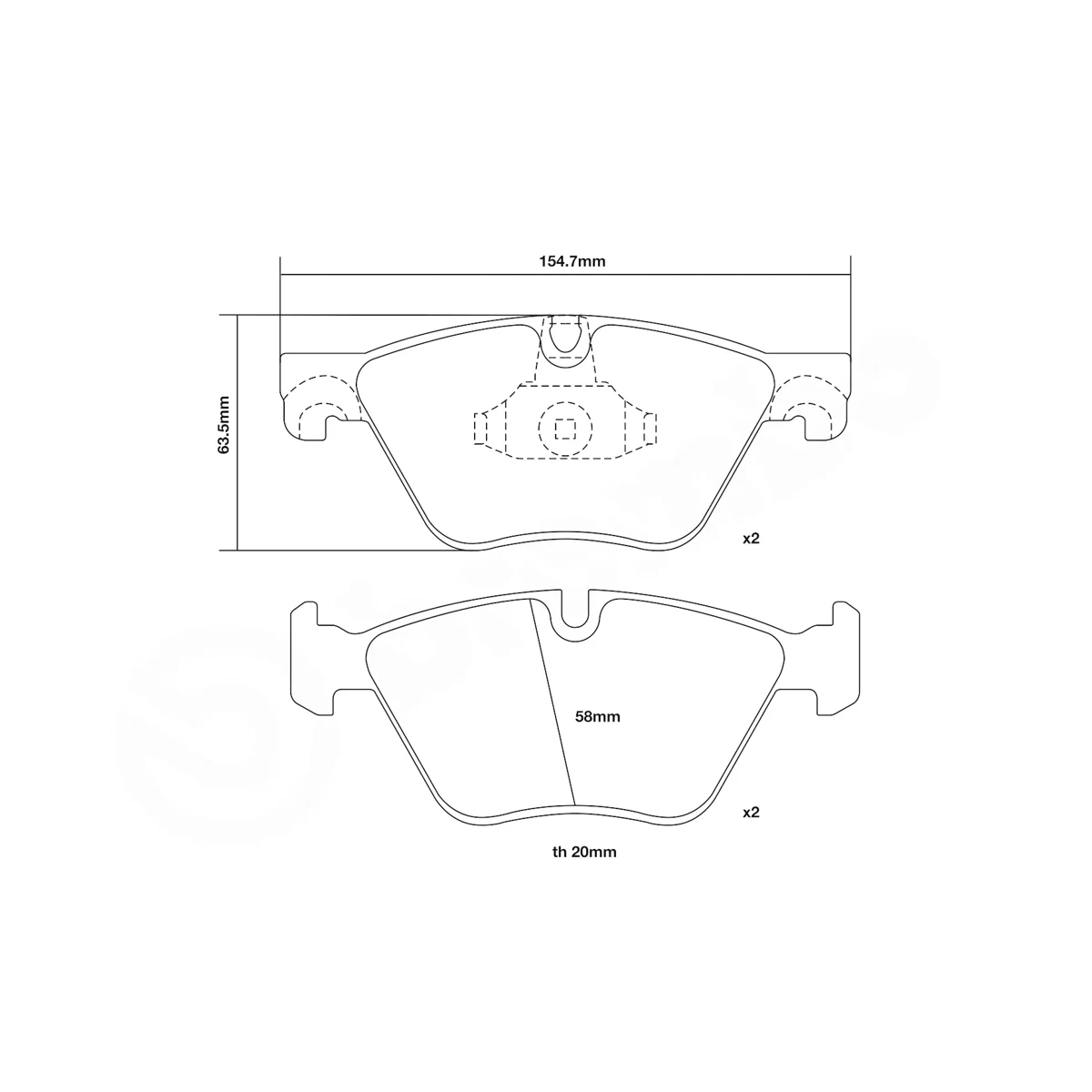 Brembo Sport Brake Pads 07.B314.97 (Front)