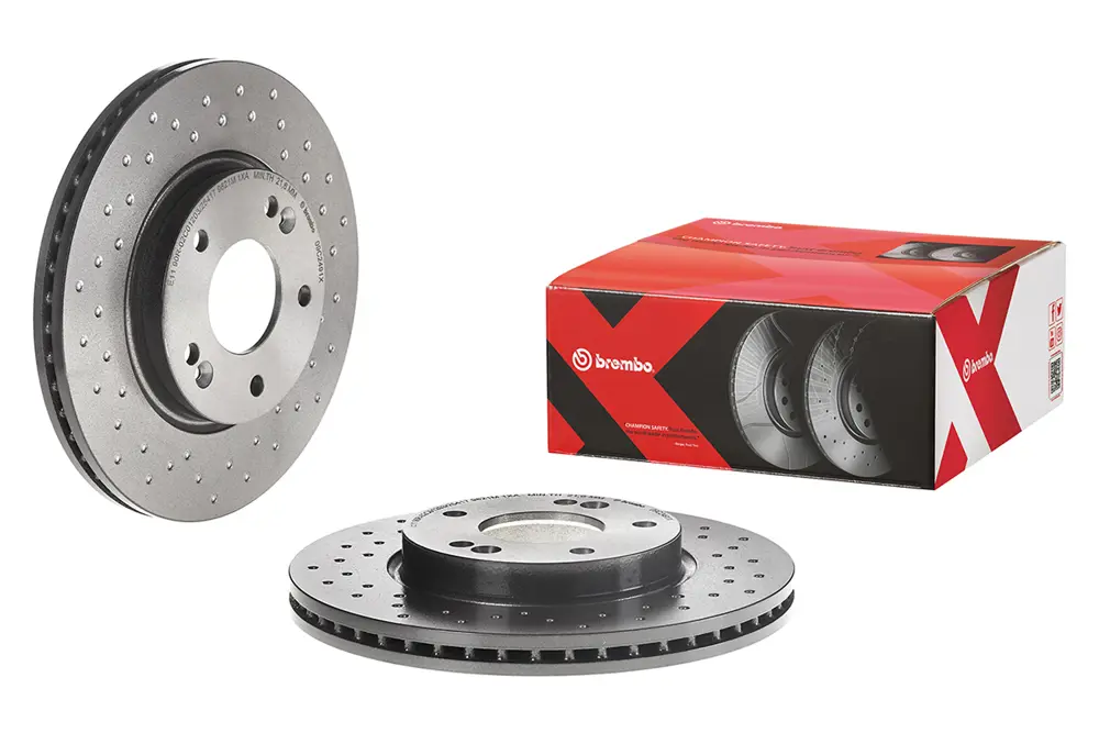 Brembo Drilled Brake Disc 09C2491X (Front)