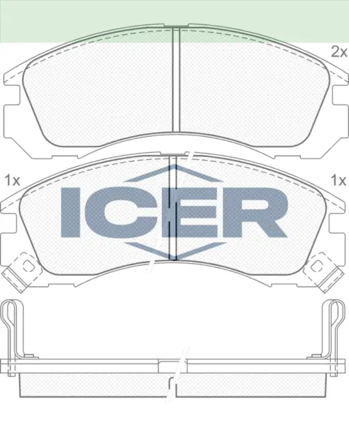 ICER Brake Pads 140979 (Front)
