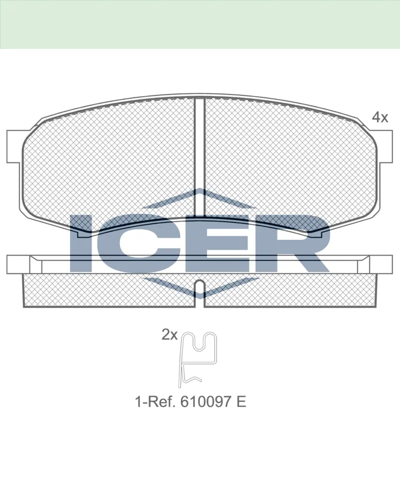 ICER Brake Pads 141027 (Rear)