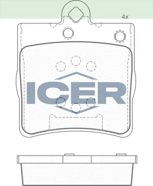 ICER Brake Pads 181311 (Rear)