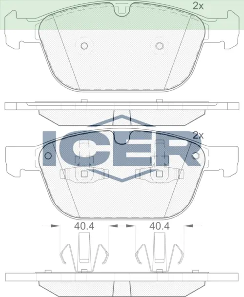 ICER Brake Pads 181920 (Front)