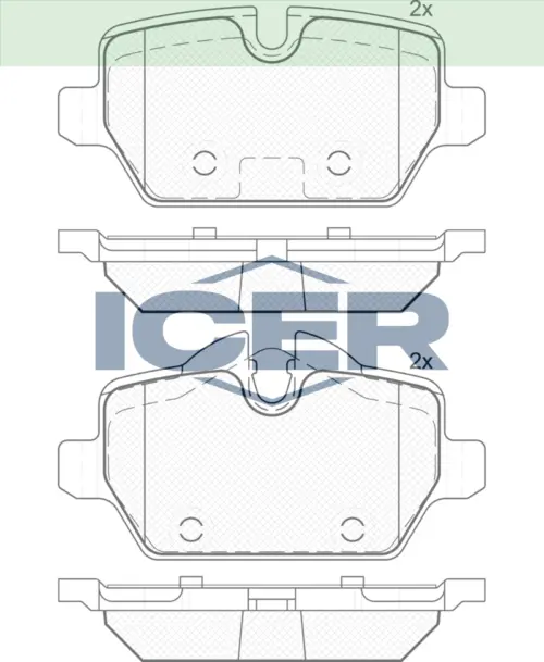 ICER Brake Pads 182008 (Rear)
