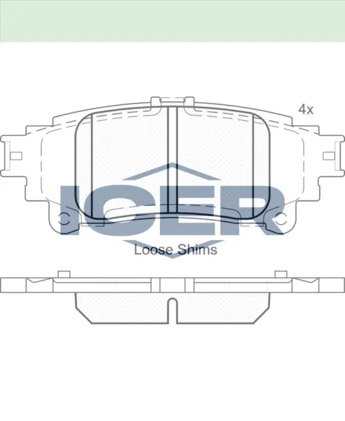 ICER Brake Pads 182050 (Rear)