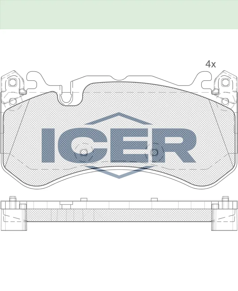 ICER Brake Pads 182079-204 (Front)