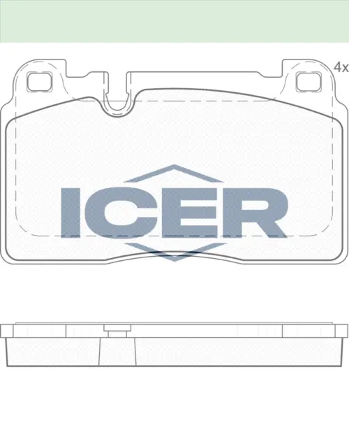 ICER Brake Pads 182112 (Front)