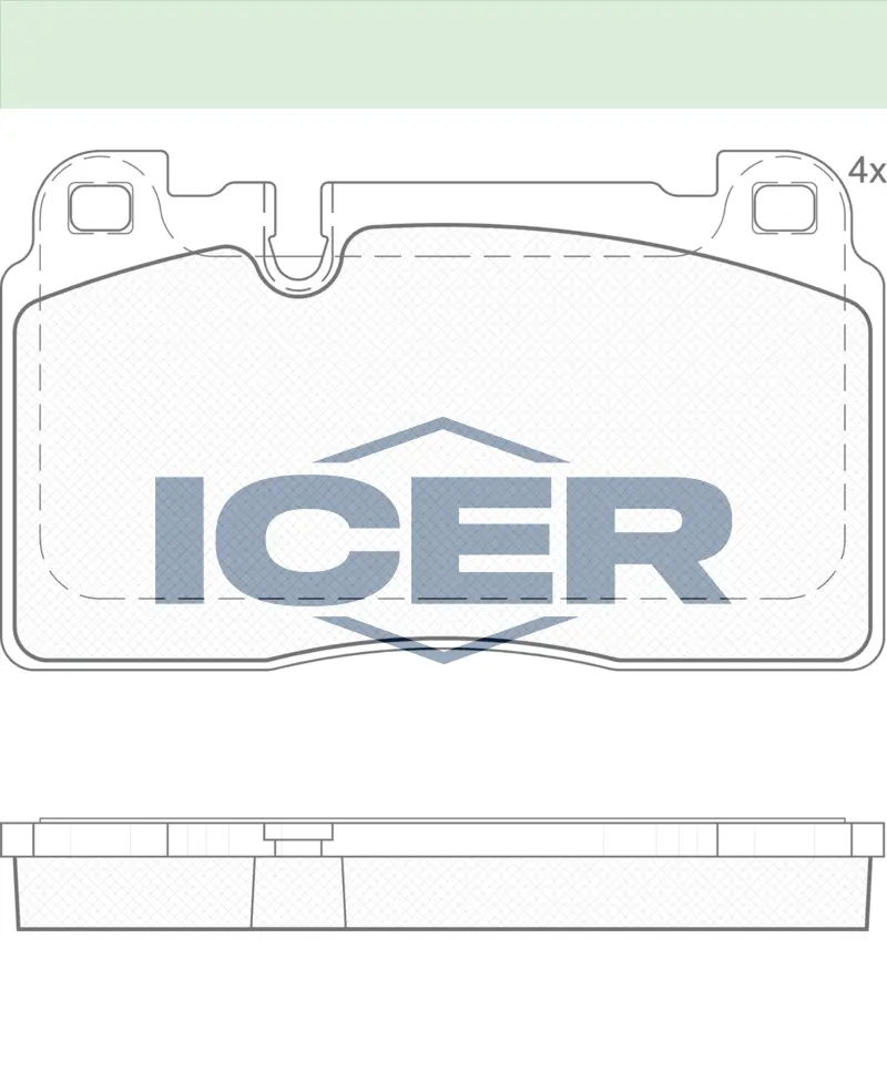 ICER Brake Pads 182112 (Front)