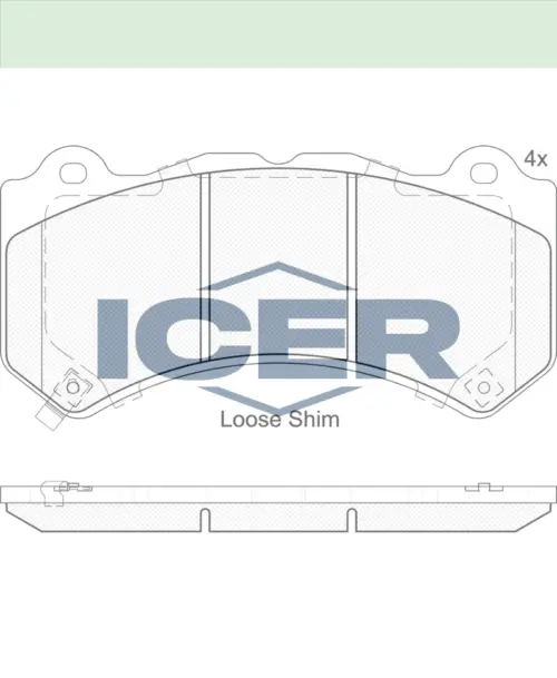 ICER Brake Pads 182164 (Front)