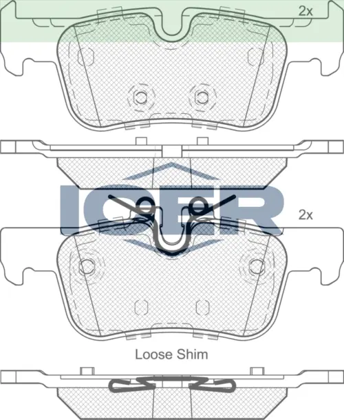 ICER Brake Pads 182193 (Rear)