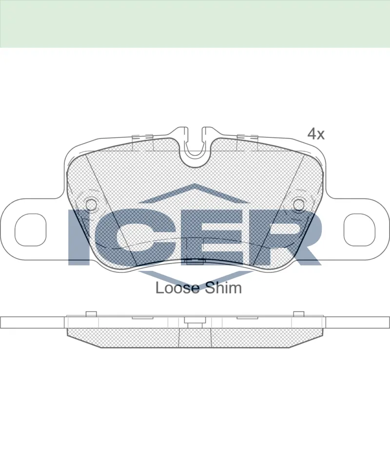 ICER Brake Pads 182207 (Rear)