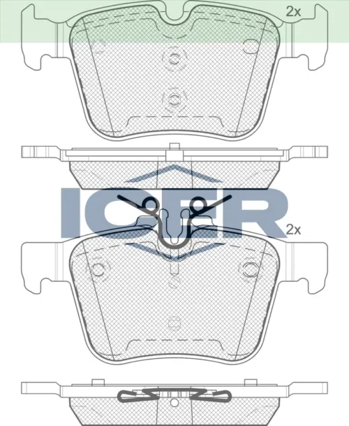 ICER Brake Pads 182214 (Rear)