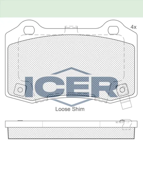 ICER Brake Pads 182230 (Rear)