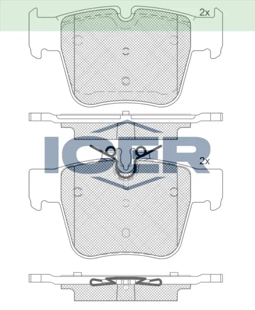 ICER Brake Pads 182271 (Rear)