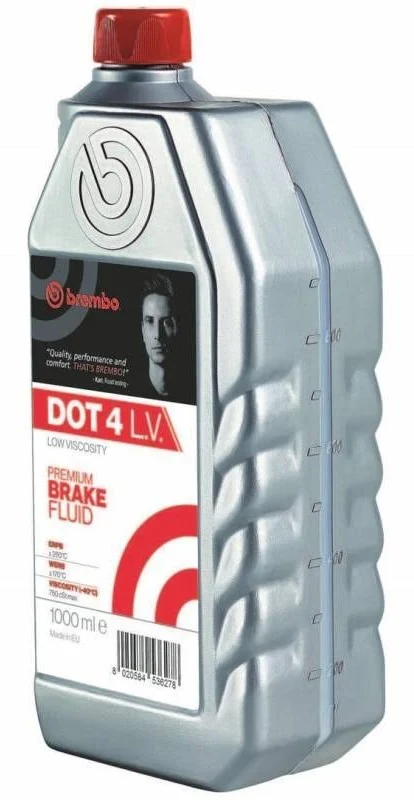 Brembo DOT 4 Low viscosity brake fluid, 1 litre (L04210)