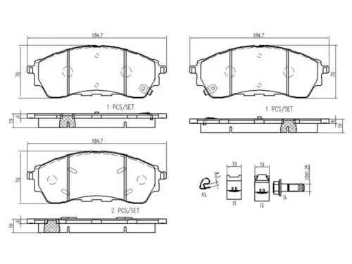 Brembo Brake Pads P24207 (Front)