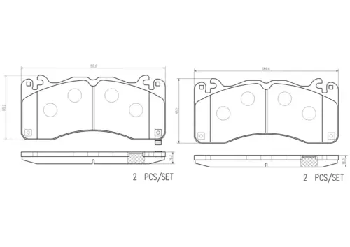 Brembo Brake Pads P24229 (Front)