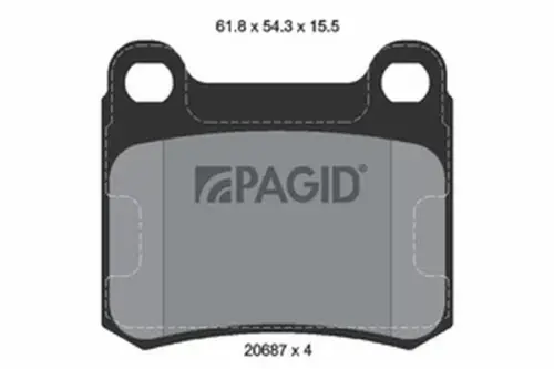 Pagid OEM Brake Pads T1010N (Rear)
