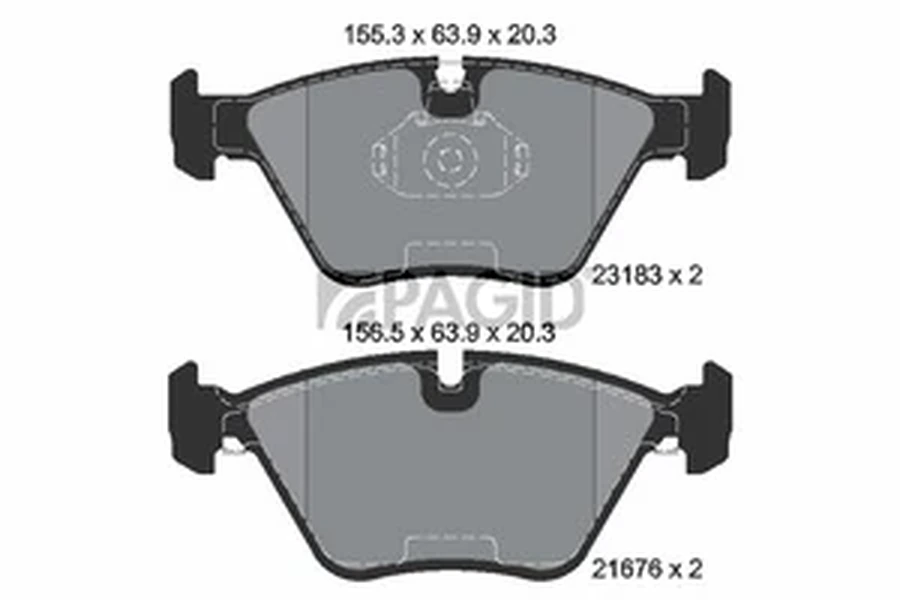 Pagid OEM Brake Pads T1202N (Front)