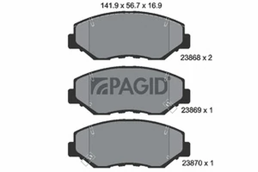 Pagid OEM Brake Pads T1333N (Front)