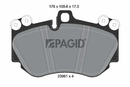 Pagid OEM Brake Pads T1414N (Front)