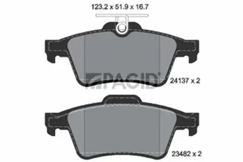 Pagid OEM Brake Pads T1489N (Rear)