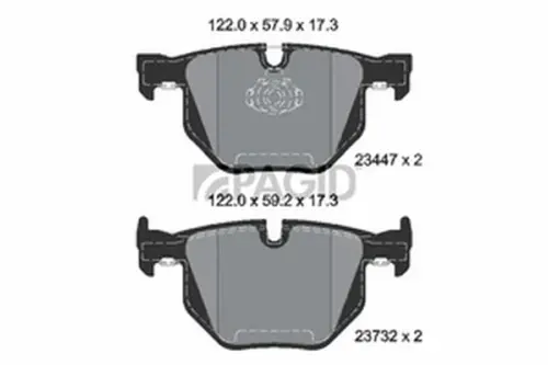 Pagid OEM Brake Pads T1771N (Rear)