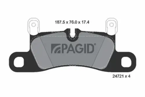 Pagid OEM Brake Pads T1940N (Rear)
