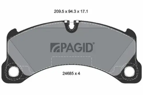 Pagid OEM Brake Pads T1941N (Front)