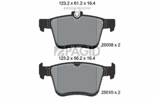 Pagid OEM Brake Pads T1976N (Rear)