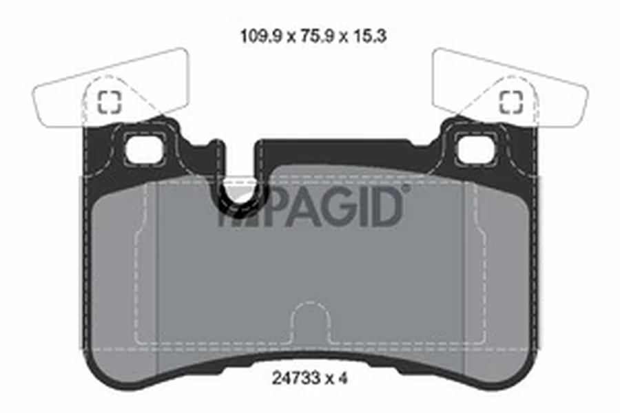 Pagid OEM Brake Pads T2043N (Rear)