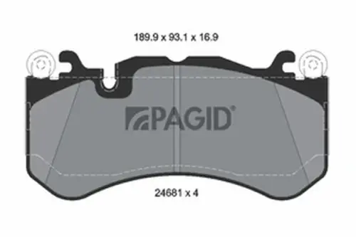 Pagid OEM Brake Pads T2047N (Front)
