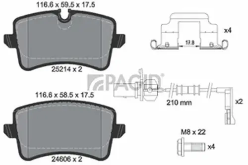 Pagid OEM Brake Pads T2090N (Rear)