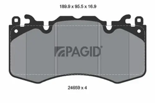 Pagid OEM Brake Pads T2113N (Front)