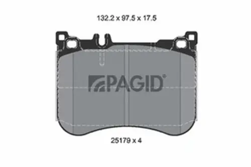 Pagid OEM Brake Pads T2322N (Front)