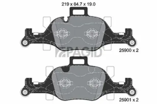 Pagid OEM Brake Pads T2351N (Front)