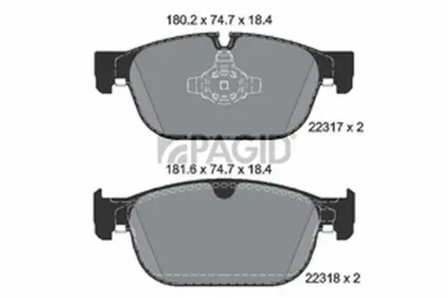 Pagid OEM Brake Pads T2515N (Front)