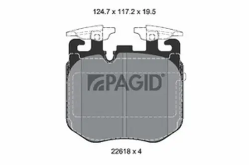 Pagid OEM Brake Pads T2541N (Front)