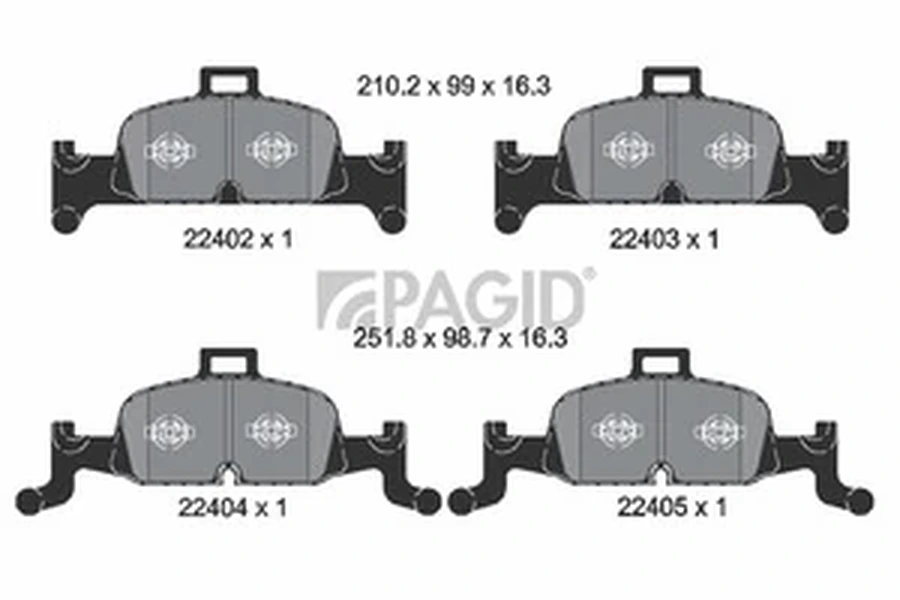 Pagid OEM Brake Pads T2546N (Front)