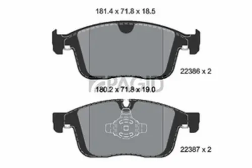 Pagid OEM Brake Pads T2575N (Front)
