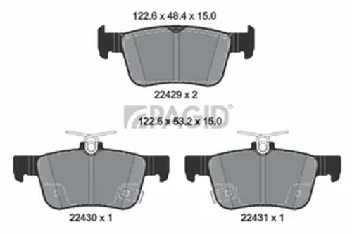 Pagid OEM Brake Pads T2585N (Rear)