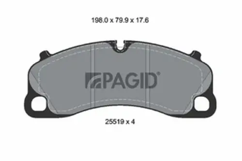 Pagid OEM Brake Pads T2627N (Front)