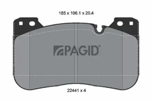 Pagid OEM Brake Pads T2699N (Front)