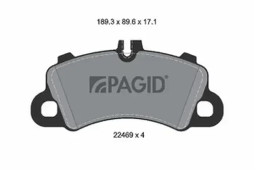 Pagid OEM Brake Pads T2786N (Front)
