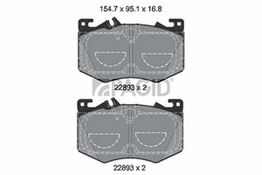 Pagid OEM Brake Pads T2848N (Front)