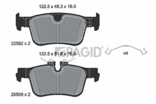 Pagid OEM Brake Pads T2941N (Rear)