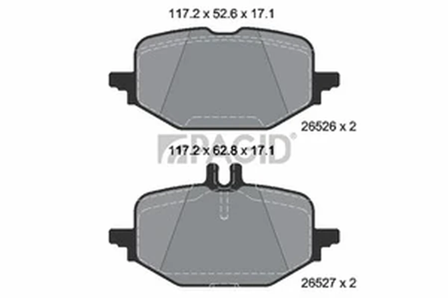 Pagid OEM Brake Pads T2961N (Rear)