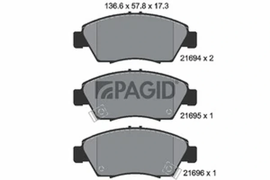 Pagid OEM Brake Pads T3018N (Front)