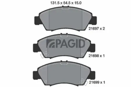 Pagid OEM Brake Pads T3024N (Front)