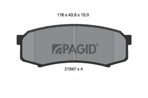 Pagid OEM Brake Pads T3064N (Rear)